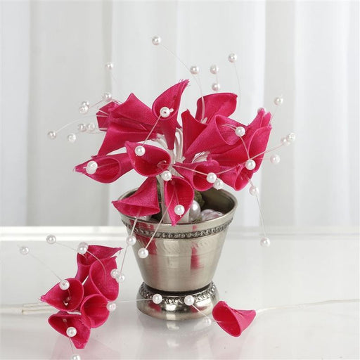 72 Faux Pearl Lilies Flowers FLO_FLY1_FUSH