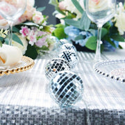 72" LED Disco Mirror Balls Battery Operated String Lights Garland - Cool White LEDSTR17_WHT_1