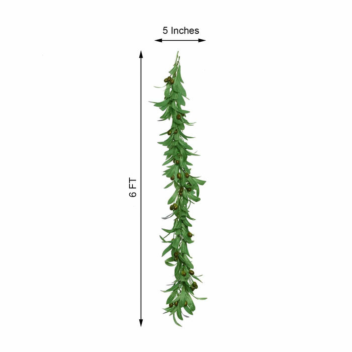 72" long Artificial Olives Foliage Garlands - Green ARTI_GLND_GRN010_A
