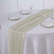 72" Premium Chiffon Extra Long Table Top Runner