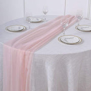 72" Premium Chiffon Extra Long Table Top Runner