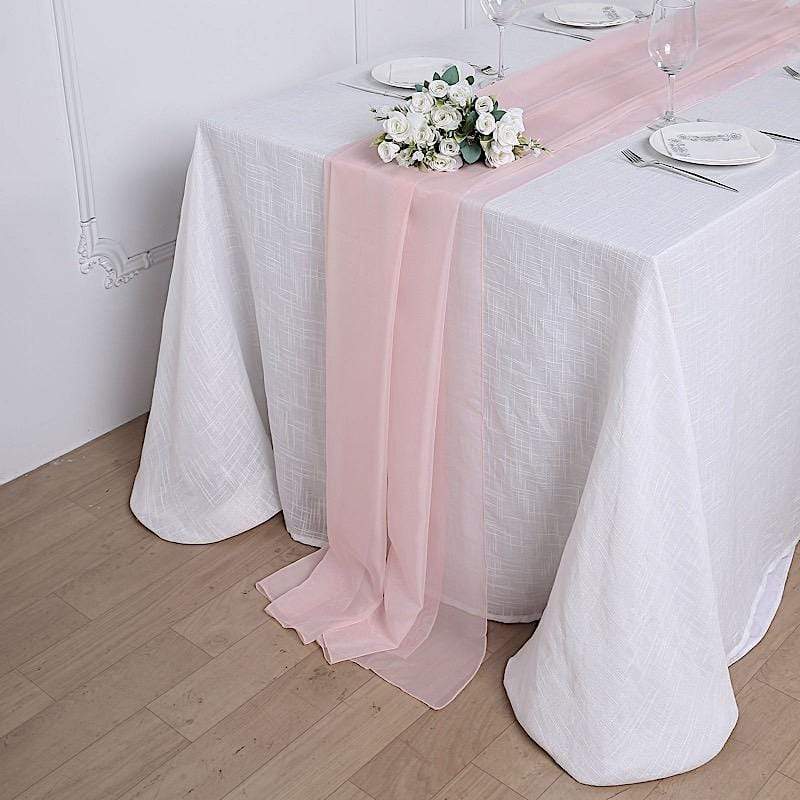 72" Premium Chiffon Extra Long Table Top Runner