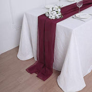 72" Premium Chiffon Extra Long Table Top Runner