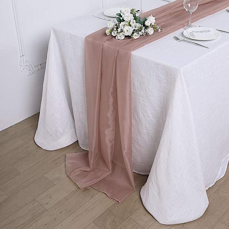 72" Premium Chiffon Extra Long Table Top Runner