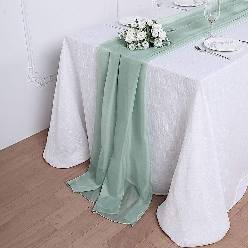 72" Premium Chiffon Extra Long Table Top Runner