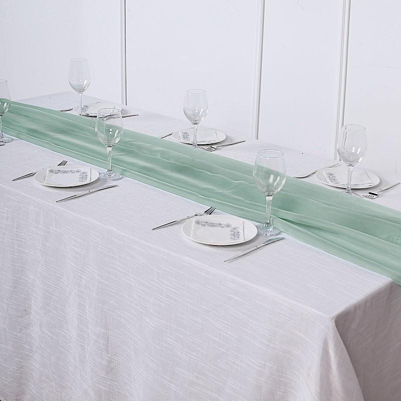 72" Premium Chiffon Extra Long Table Top Runner