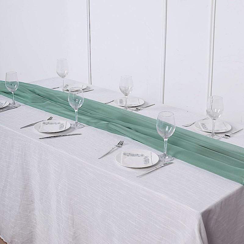 72" Premium Chiffon Extra Long Table Top Runner