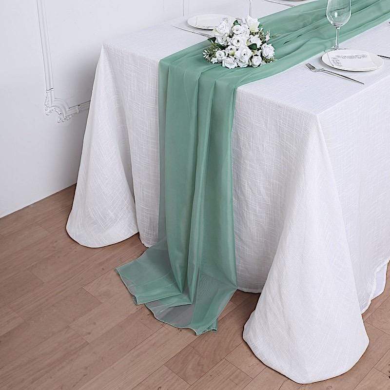 72" Premium Chiffon Extra Long Table Top Runner