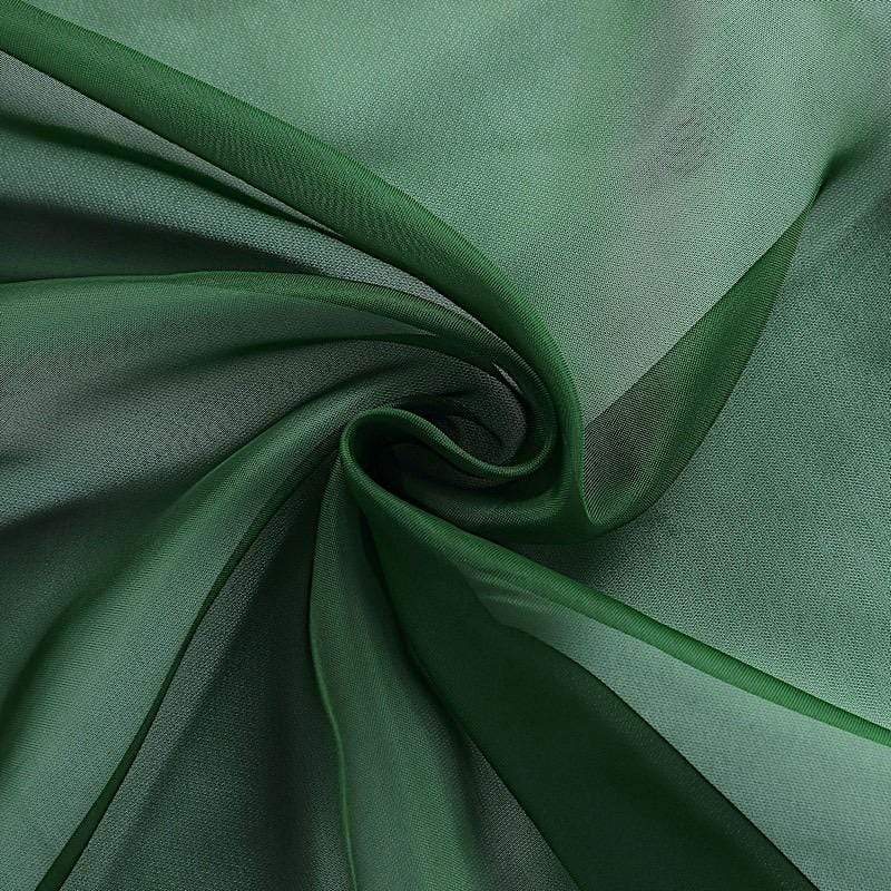 72" Premium Chiffon Extra Long Table Top Runner - Hunter Green SASH_24_HUNT