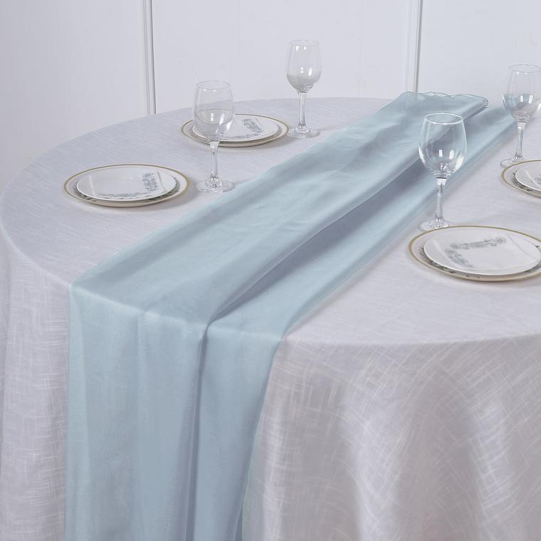 72" Premium Chiffon Extra Long Table Top Runner