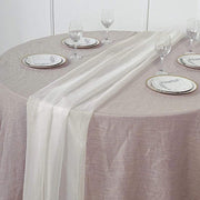 72" Premium Chiffon Extra Long Table Top Runner