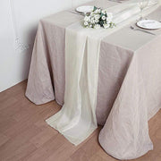 72" Premium Chiffon Extra Long Table Top Runner