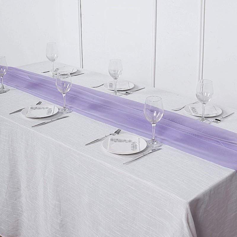 72" Premium Chiffon Extra Long Table Top Runner