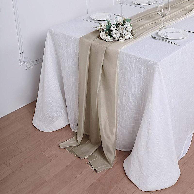 72" Premium Chiffon Extra Long Table Top Runner