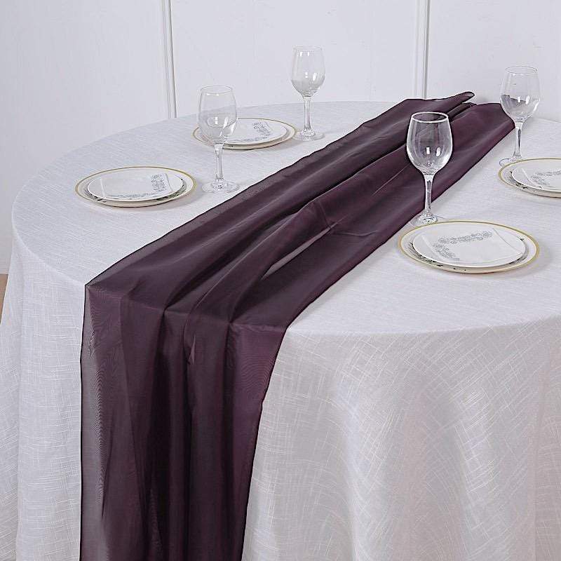 72" Premium Chiffon Extra Long Table Top Runner