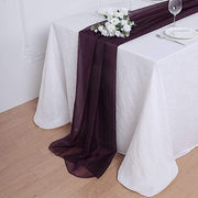 72" Premium Chiffon Extra Long Table Top Runner