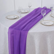 72" Premium Chiffon Extra Long Table Top Runner