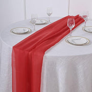 72" Premium Chiffon Extra Long Table Top Runner