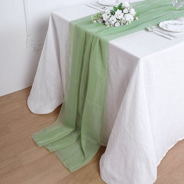 72" Premium Chiffon Extra Long Table Top Runner