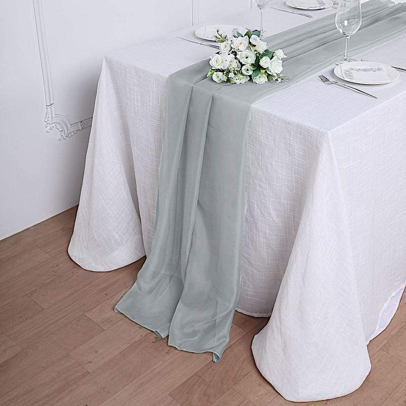 72" Premium Chiffon Extra Long Table Top Runner