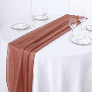 72" Premium Chiffon Extra Long Table Top Runner