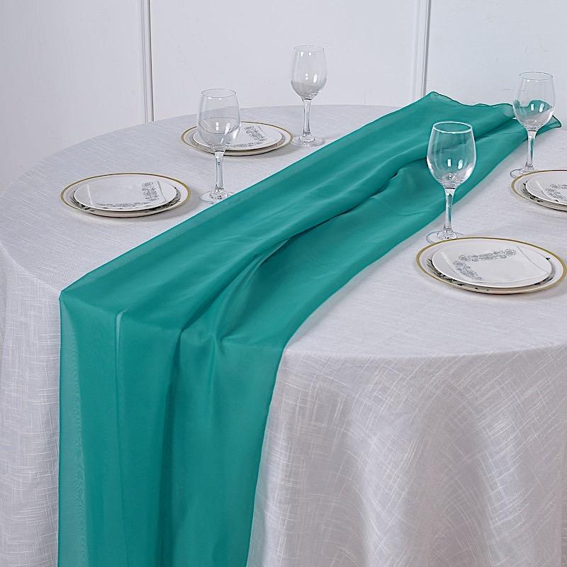 72" Premium Chiffon Extra Long Table Top Runner