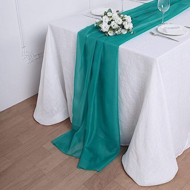 72" Premium Chiffon Extra Long Table Top Runner