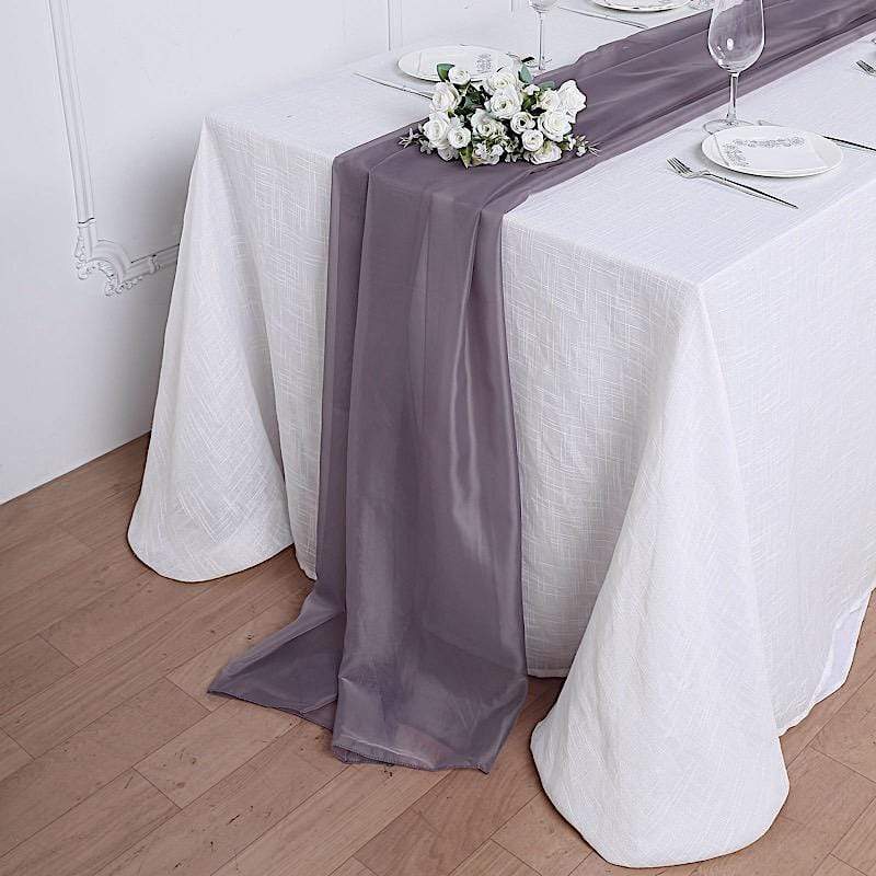72" Premium Chiffon Extra Long Table Top Runner