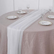 72" Premium Chiffon Extra Long Table Top Runner