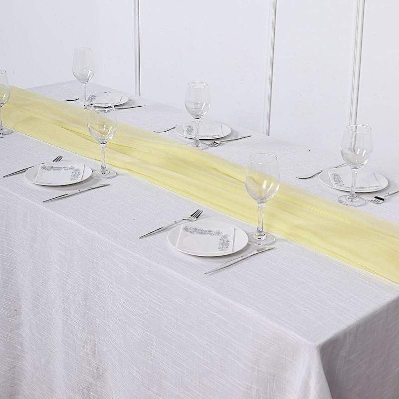 72" Premium Chiffon Extra Long Table Top Runner