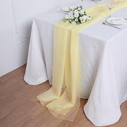 72" Premium Chiffon Extra Long Table Top Runner
