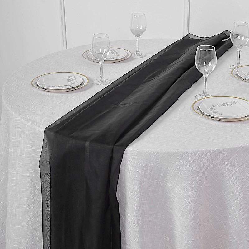 72" Premium Chiffon Extra Long Table Top Runner