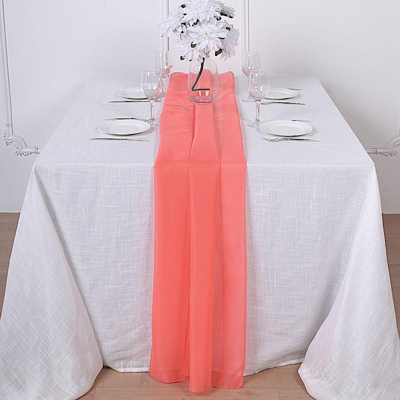 72" Premium Chiffon Extra Long Table Top Runner SASH_24_032