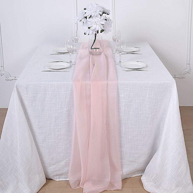 72" Premium Chiffon Extra Long Table Top Runner SASH_24_046