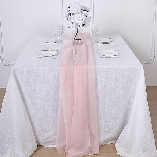 72" Premium Chiffon Extra Long Table Top Runner SASH_24_046