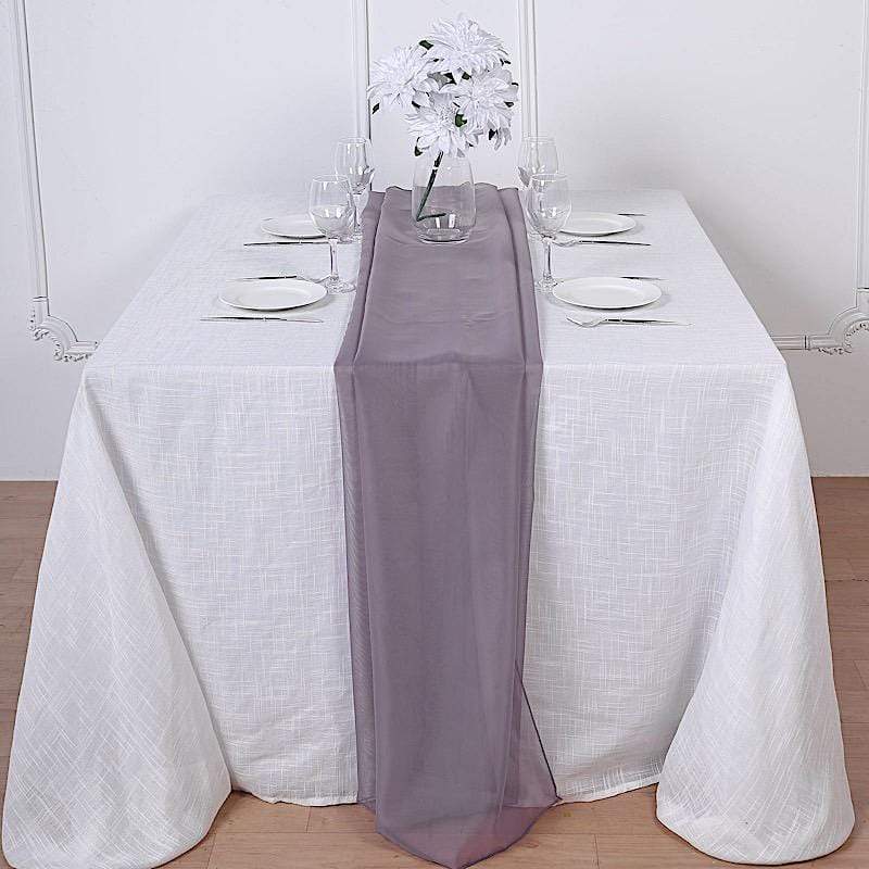 72" Premium Chiffon Extra Long Table Top Runner SASH_24_073
