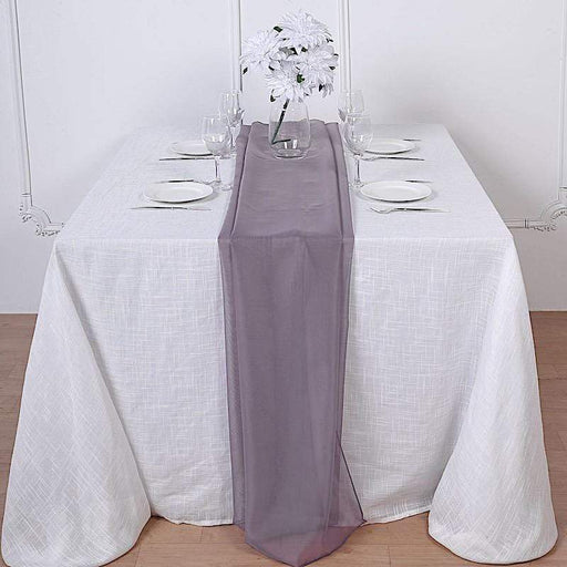 72" Premium Chiffon Extra Long Table Top Runner SASH_24_073
