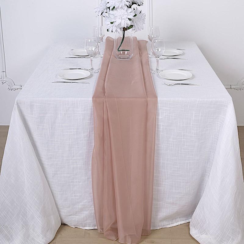 72" Premium Chiffon Extra Long Table Top Runner SASH_24_080