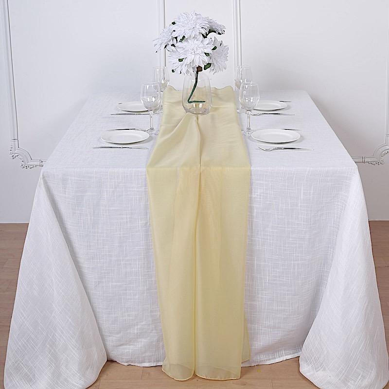72" Premium Chiffon Extra Long Table Top Runner SASH_24_CHMP