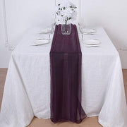 72" Premium Chiffon Extra Long Table Top Runner SASH_24_EGG