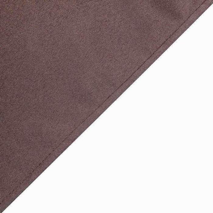 72" x 120" Polyester Rectangular Tablecloth - Chocolate Brown TAB_72120_CHOC