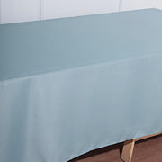 72" x 120" Polyester Rectangular Tablecloth - Dusty Blue TAB_72120_086_POLY