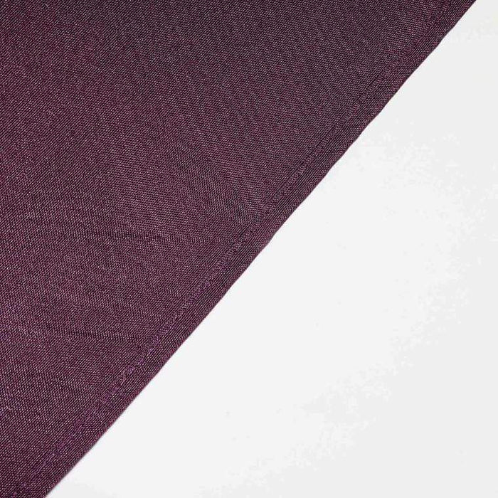 72" x 120" Polyester Rectangular Tablecloth - Eggplant Purple TAB_72120_EGG