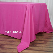 72" x 120" Polyester Rectangular Tablecloth - Fuchsia TAB_72120_FUSH