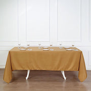 72" x 120" Polyester Rectangular Tablecloth - Gold TAB_72120_GOLD_POLY