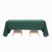 72" x 120" Polyester Rectangular Tablecloth - Hunter Green TAB_72120_HUNT_POLY