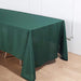 72" x 120" Polyester Rectangular Tablecloth - Hunter Green TAB_72120_HUNT_POLY