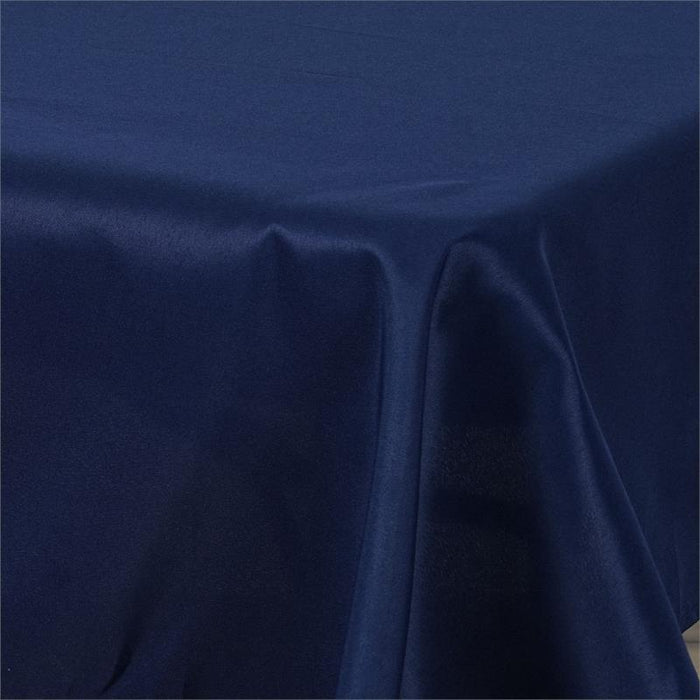 72" x 120" Polyester Rectangular Tablecloth - Navy Blue TAB_72120_NAVY
