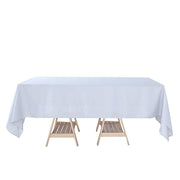 72" x 120" Polyester Rectangular Tablecloth - Silver Light Gray TAB_72120_SILV