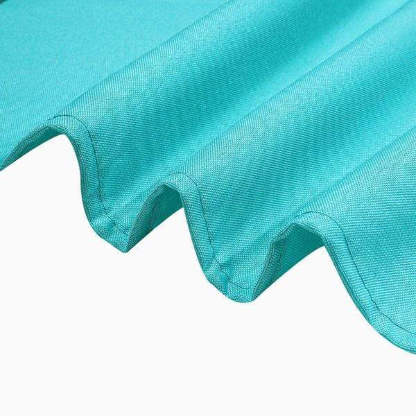 72" x 120" Polyester Rectangular Tablecloth - Turquoise TAB_72120_TURQ
